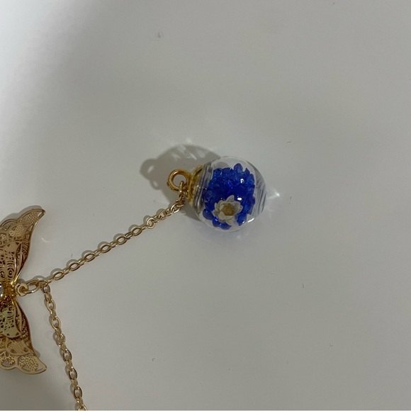 Handmade Metal Feather 3D Butterfly Bookmark - Picture 4 of 5